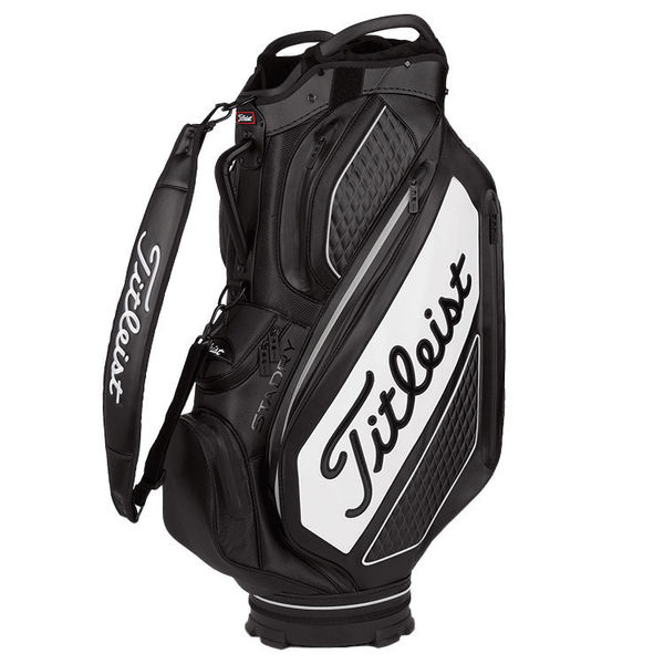 Compare prices on Titleist Jet Black Premium StaDry Golf Cart Bag - Black White