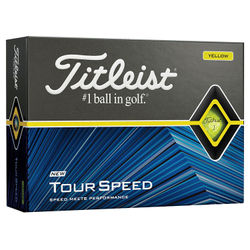 Titleist Tour Speed Golf Balls - Yellow