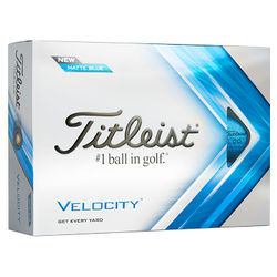 Titleist Velocity Matte Golf Balls - Blue