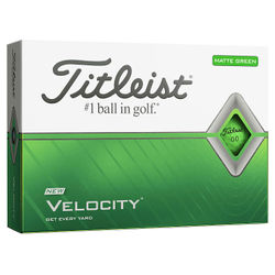 Titleist Velocity Matte Golf Balls - Green