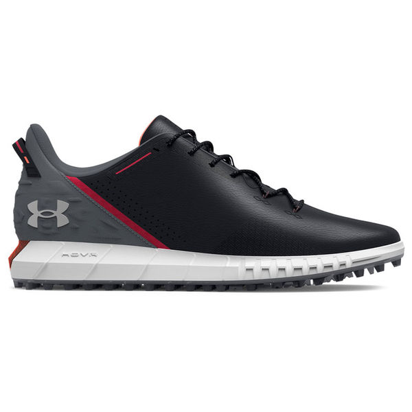 Compare prices on Under Armour HOVR Drive 2 SL Golf Shoes - Black Pitch Gray Electric Tangerine
