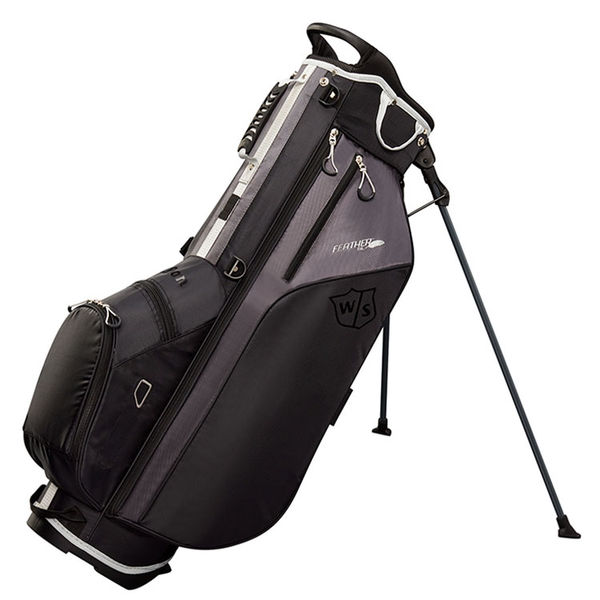 Compare prices on Wilson Staff Feather Golf Stand Bag - Black Charcoal Silver