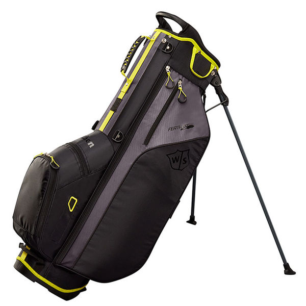 Compare prices on Wilson Staff Feather Golf Stand Bag - Black Silver Citron