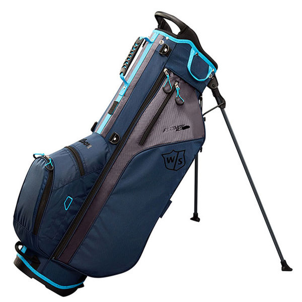 Compare prices on Wilson Staff Feather Golf Stand Bag - Navy Charcoal Blue