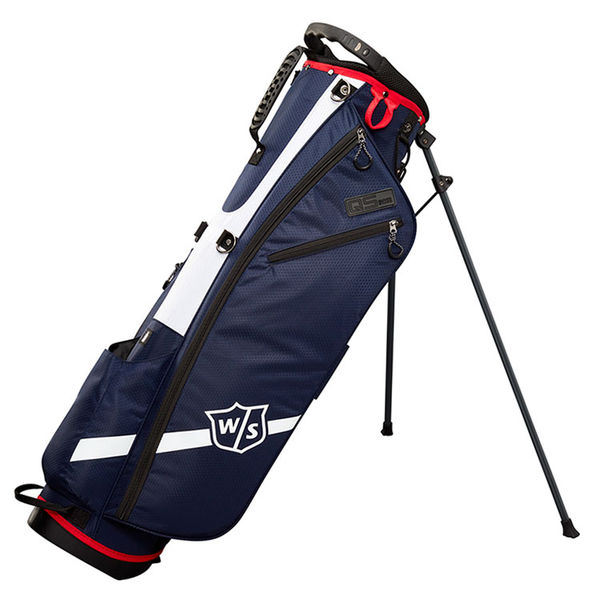 Compare prices on Wilson QS Golf Stand Bag - Navy White Red
