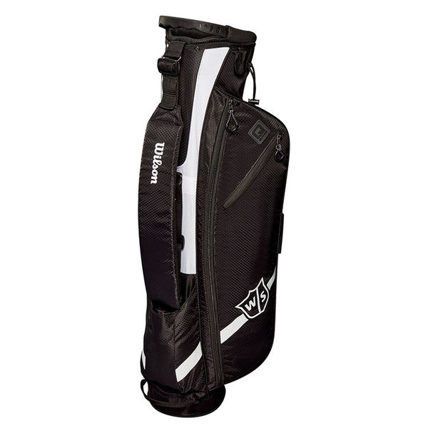 Compare prices on Wilson Quiver Golf Pencil Bag Black/Silver/Charcoal -  Black Silver Charcoal