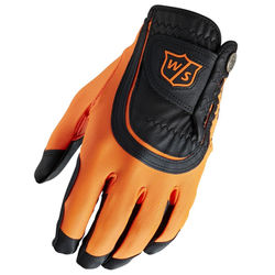 Wilson Staff Fit All Golf Glove - Black Orange