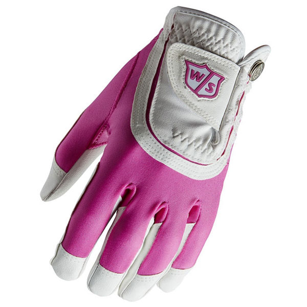 Compare prices on Wilson Staff Ladies Fit All Golf Glove - White Pink