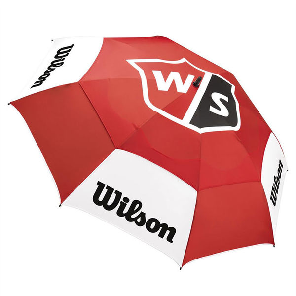 Compare prices on Wilson Staff Tour Double Canopy Golf Umbrella - Red White